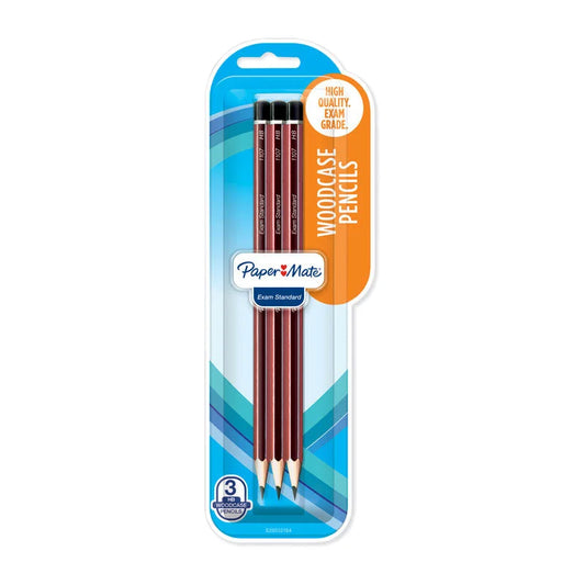 HB Woodcase Pencils PAPER MATE - Pack of 3 Box of 12