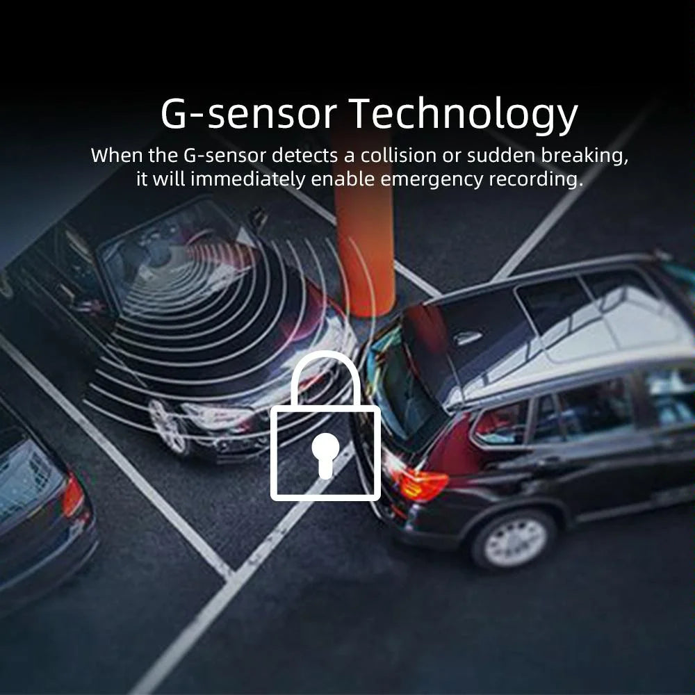 Hd 1080p Dual Camera Car Recorder with 4 Ips Screen and 170