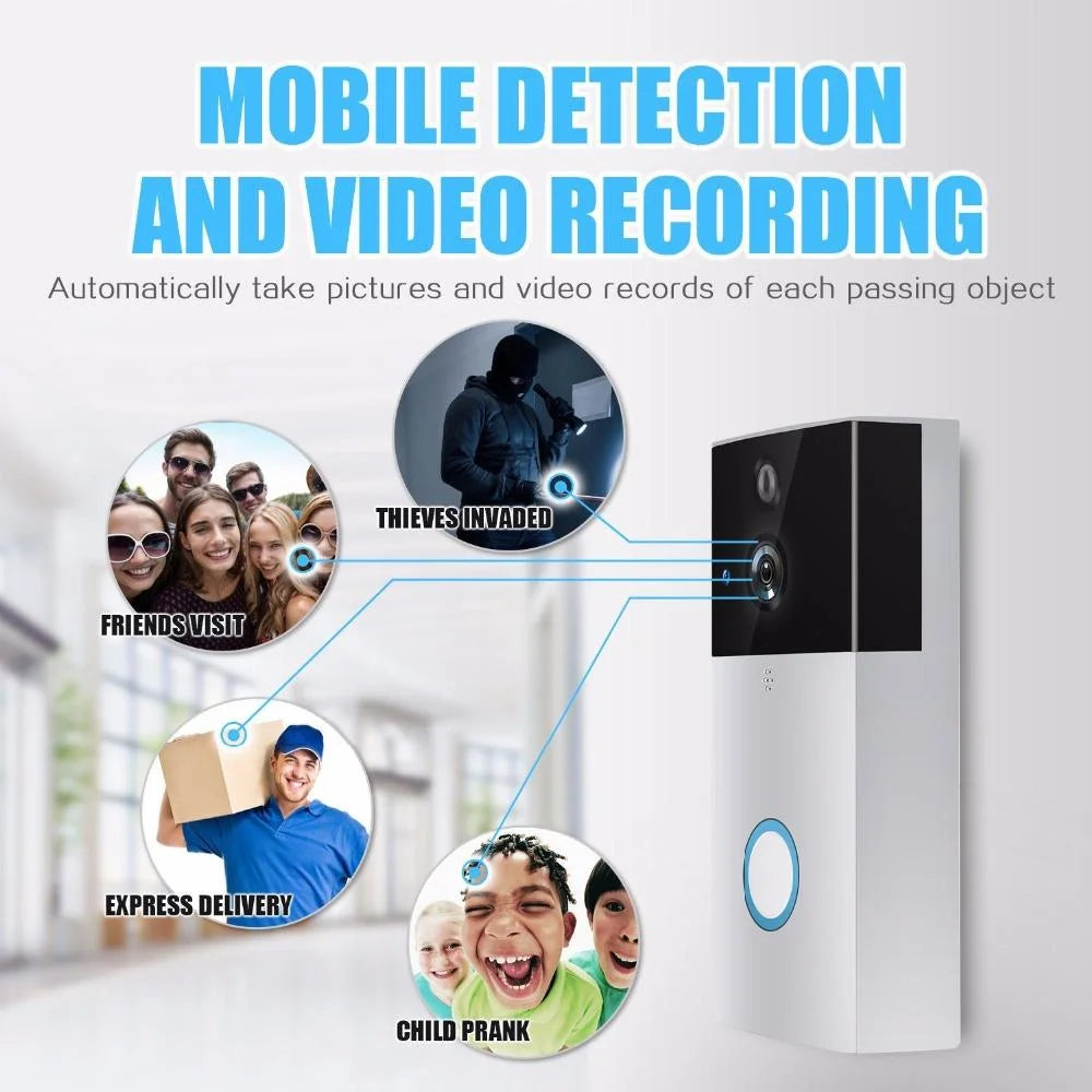 Hd 720P Security Camera Smart Wifi Video Doorbell Intercom