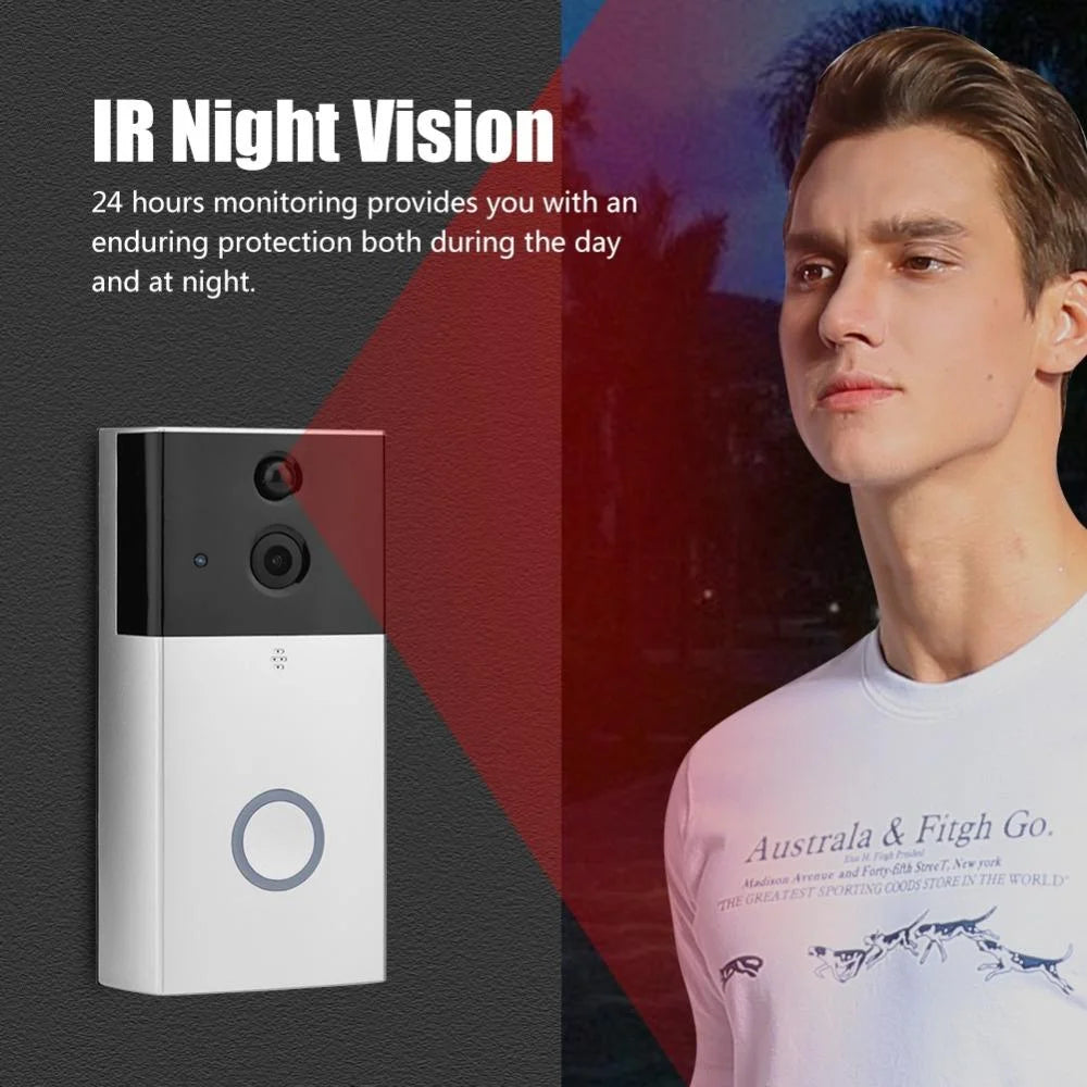 Hd 720P Security Camera Smart Wifi Video Doorbell Intercom