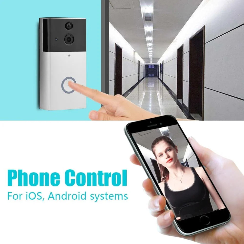 Hd 720P Security Camera Smart Wifi Video Doorbell Intercom