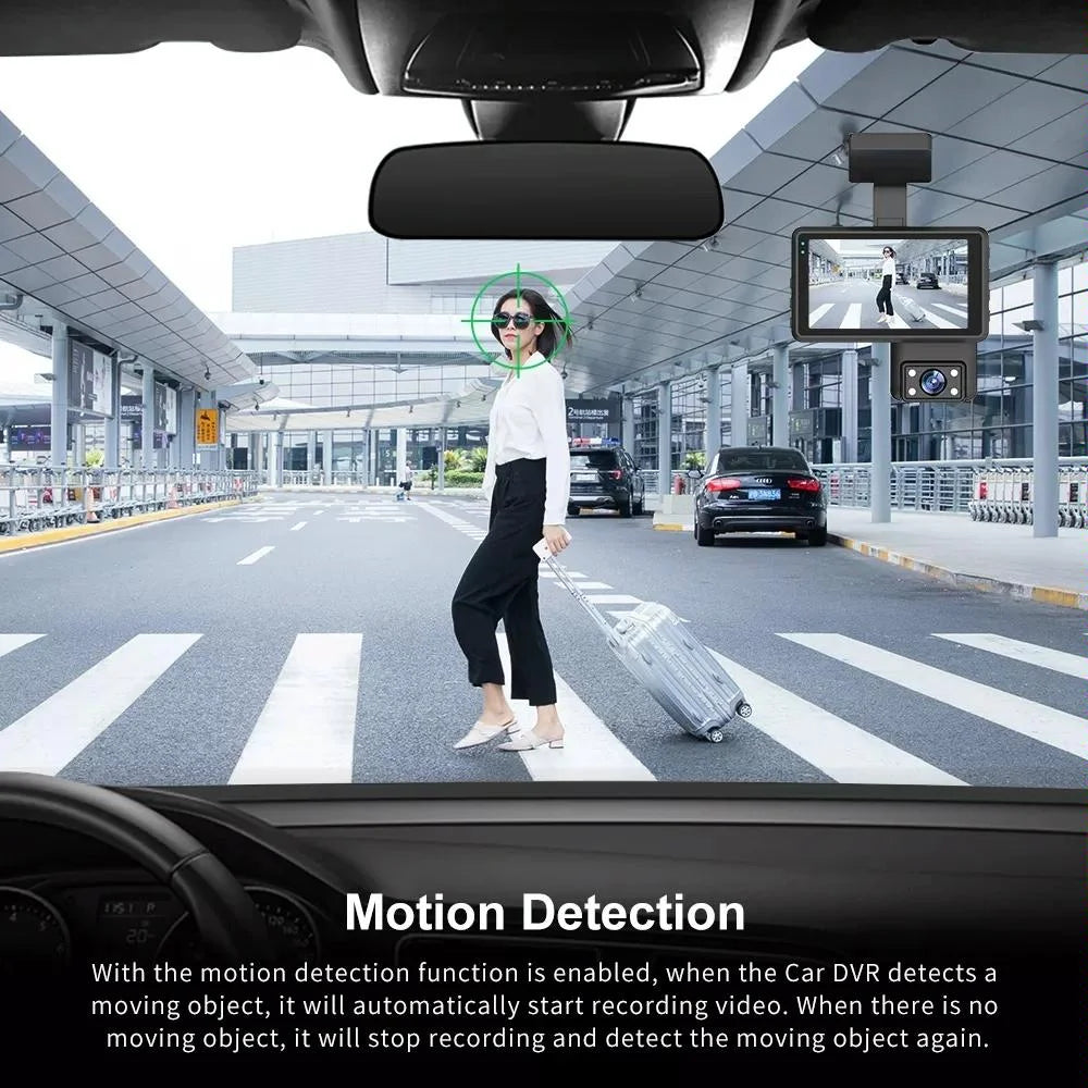 Hd Dual Camera Car Dash Cam with Infrared Night Vision