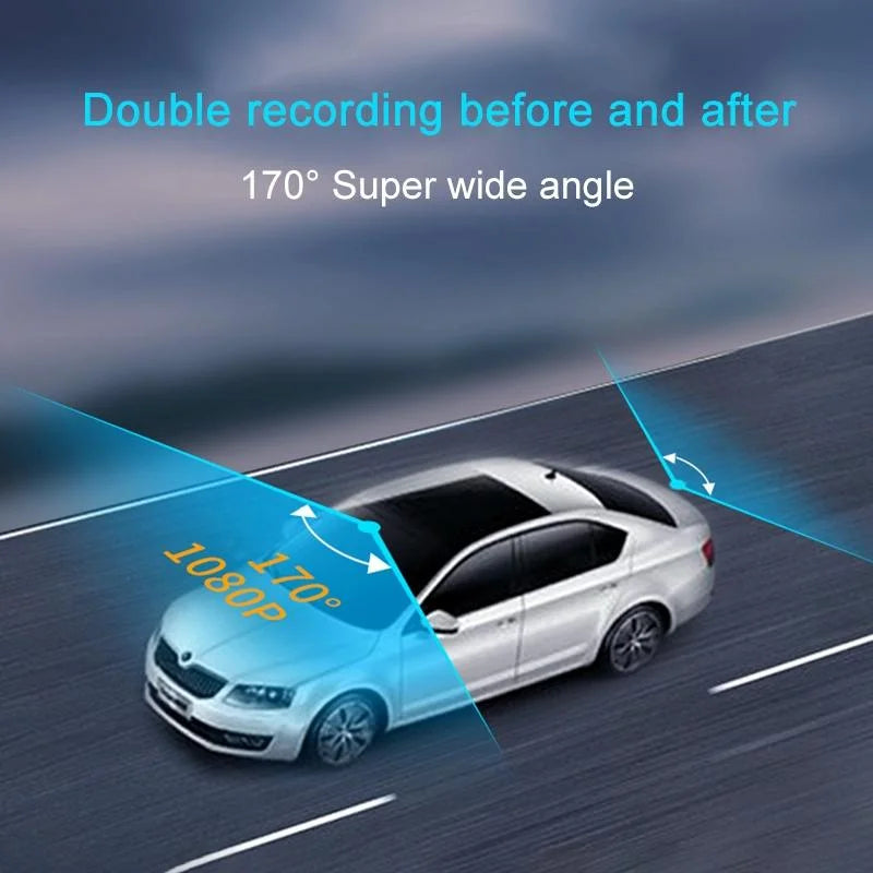 Hd Dual Camera Car Dash Cam with Night Vision and Wifi