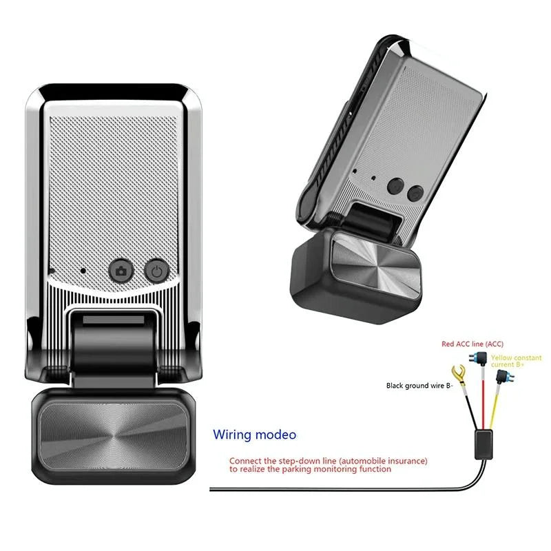 Hd Dual Camera Car Dash Cam with Night Vision and Wifi