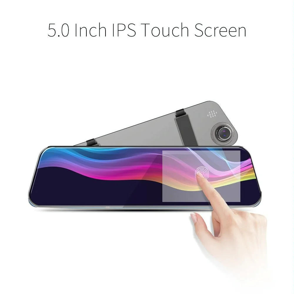 Hd Dual Record Lens Car Rear View Mirror with 5 Screen - A6