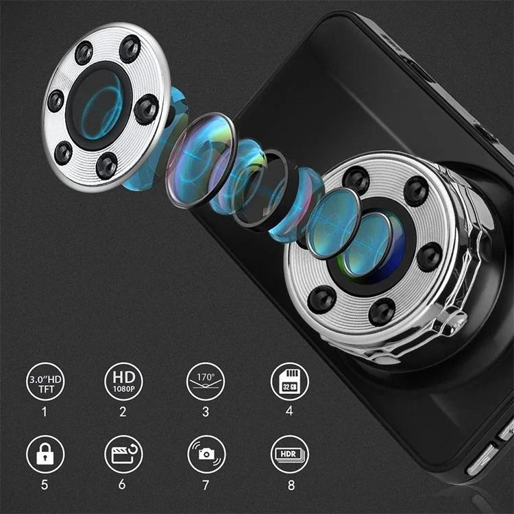 Hd Night Vision Car Dvr with Usb Hidden Recorder