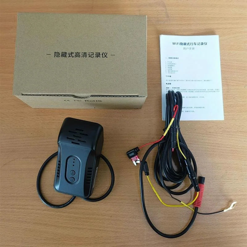 Hd Night Vision Car Recorder with Wifi & Mobile App Support