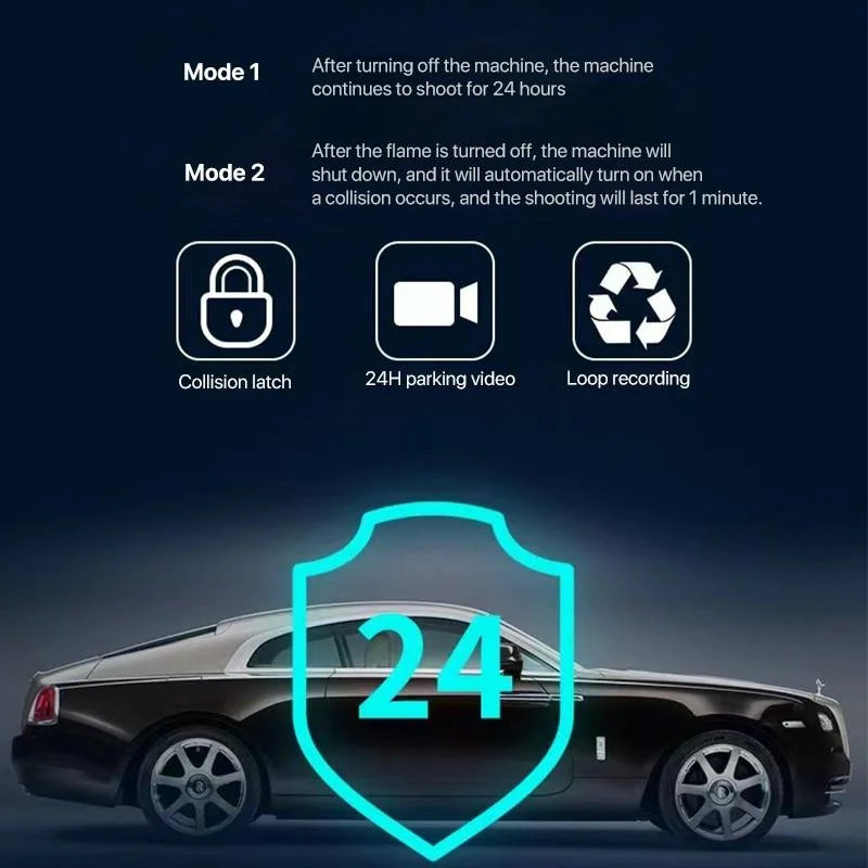 Hd Night Vision Car Recorder with Wifi & Mobile App Support