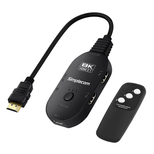 HDMI Switch CM353 3-Port 3 IN 1 OUT Splitter HDCP 2.3