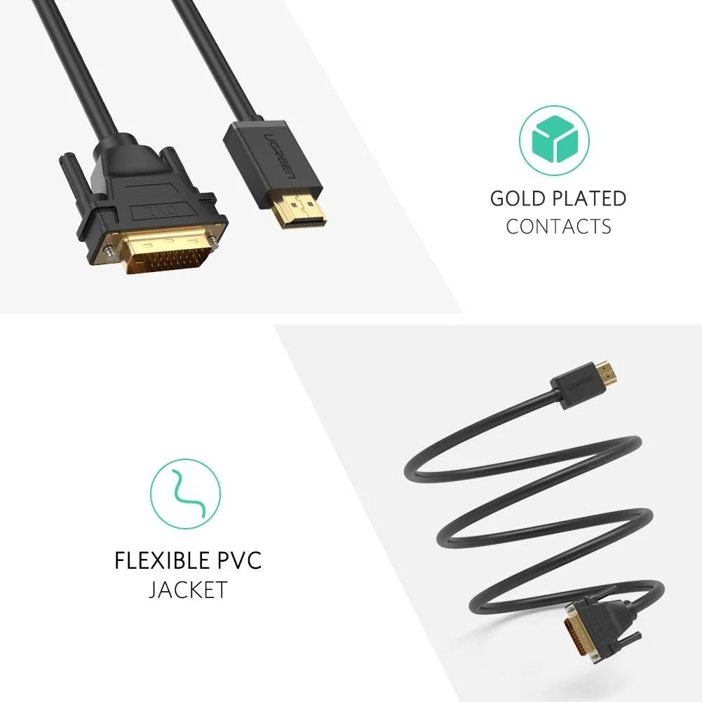 HDMI to DVI 24 + 1 Cable 1M - 30116