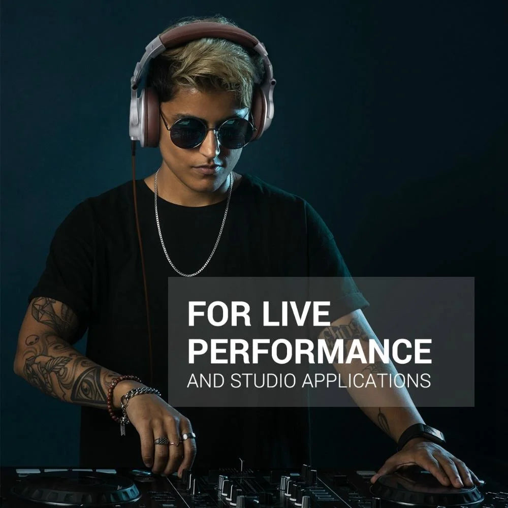 Head-Mounted Wired Headphone With Noise Reduction & Mic