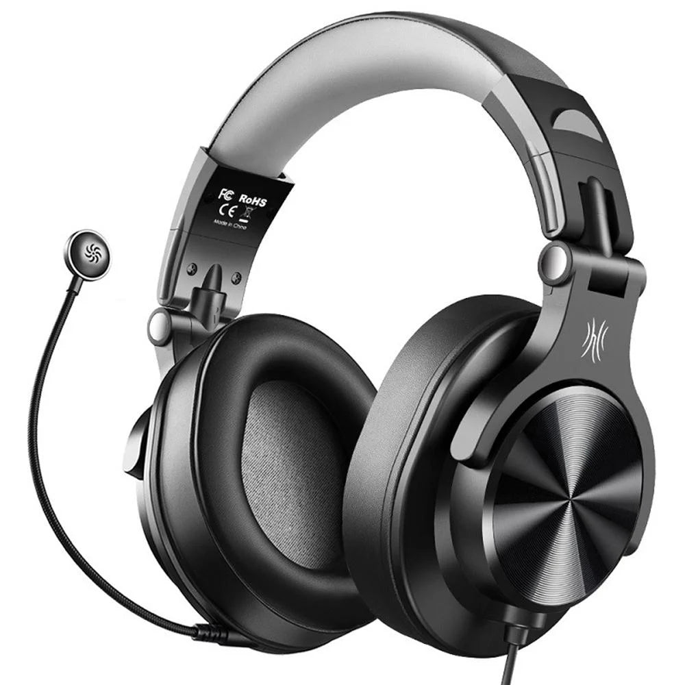 Head-Mounted Wired Headphone With Noise Reduction & Mic