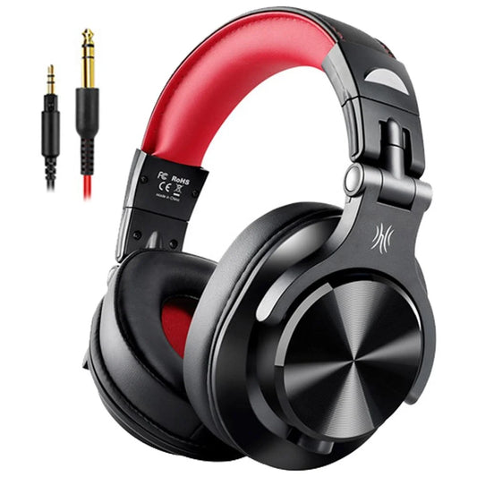 Head-Mounted Wired Headphone With Noise Reduction & Mic