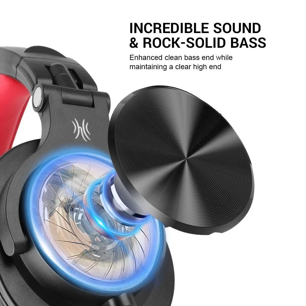 Head-Mounted Wired Headphone With Noise Reduction & Mic
