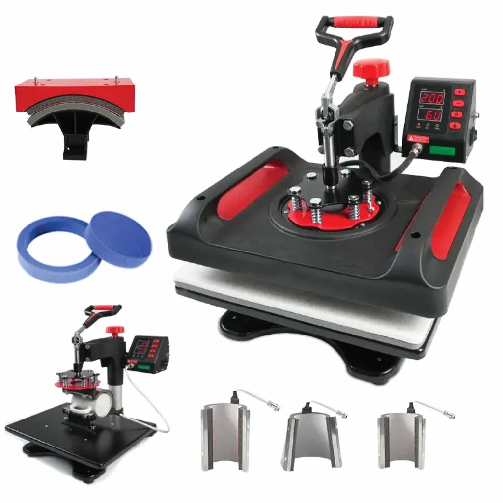 Heat Press 8-in-1 Combo DIY Hobby Craft Logo Transfer HVT