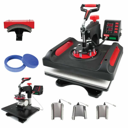 Heat Press 8-in-1 Combo DIY Hobby Craft Logo Transfer HVT