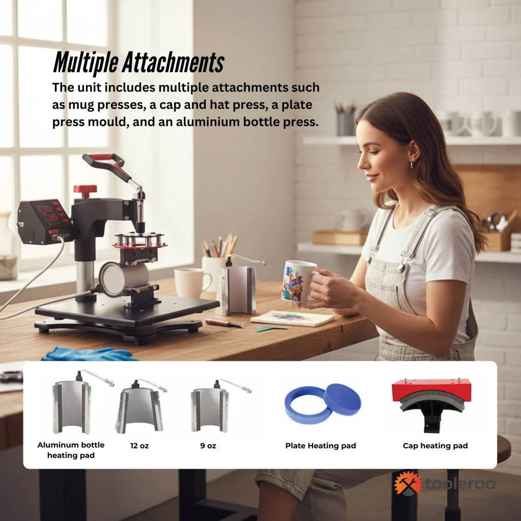 Heat Press 8 in 1 Combo DIY Hobby Craft