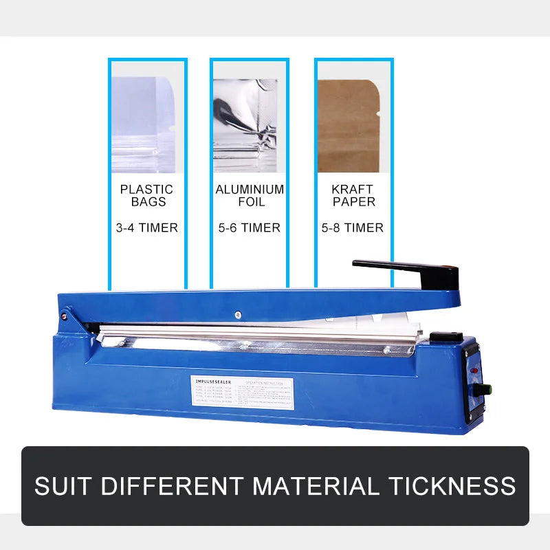 Heat Sealer 400mm Sealing Machine Impulse Plastic Poly Bag