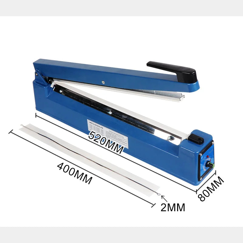 Heat Sealer 400mm Sealing Machine Impulse Plastic Poly Bag