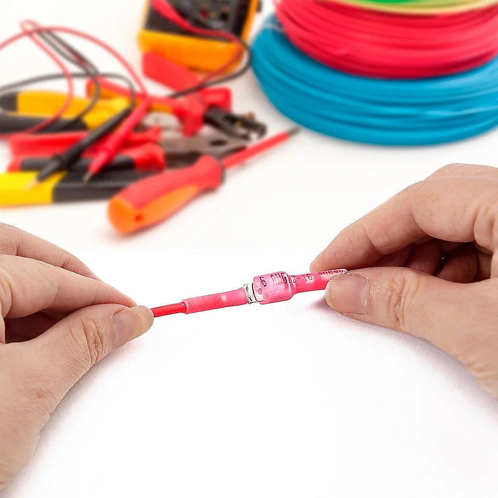 Heat Shrink Spade Connectors 250pc Quick Disconnect Wire