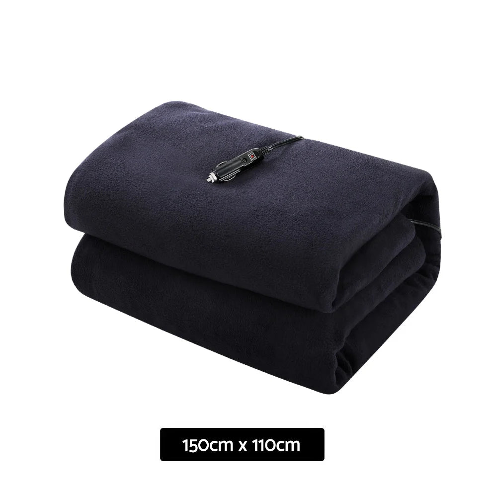 Heated Blanket Throw Rug for Car Truck Travel Camping 12V