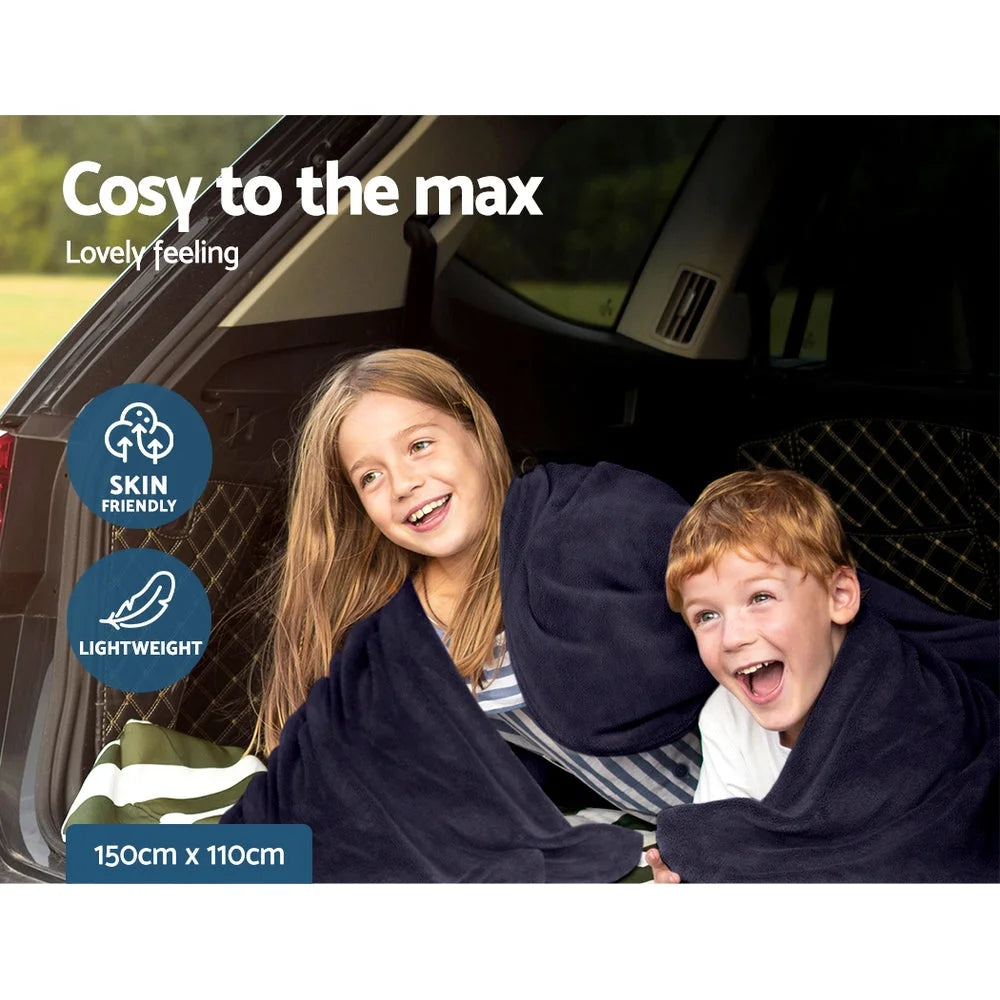 Heated Blanket Throw Rug for Car Truck Travel Camping 12V
