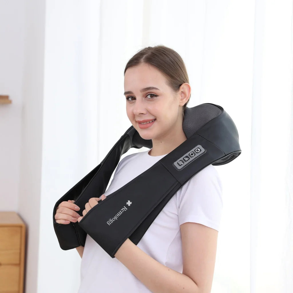 Heated Shiatsu Neck Massager - Health & Beauty > Massage &
