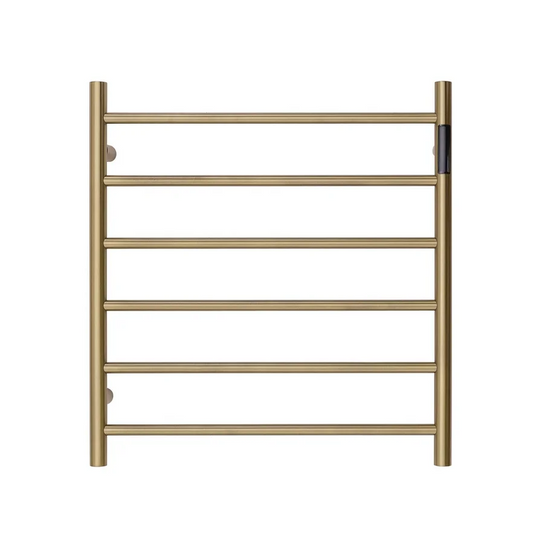 Heated Towel Rack Premium Brushed Gold with LED Control - 6