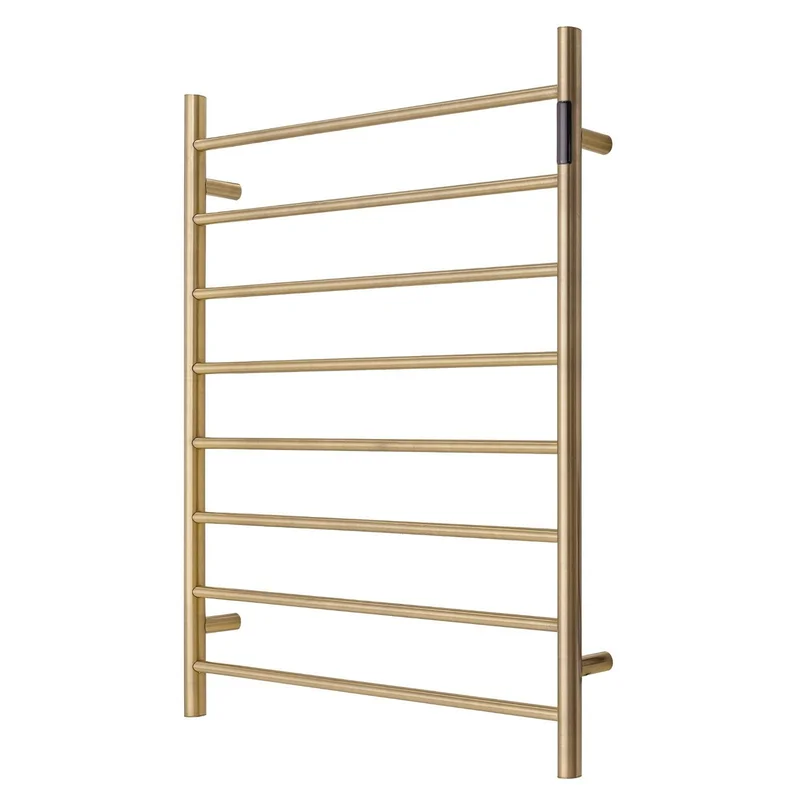 Heated Towel Rack Premium Brushed Gold with LED Control - 8