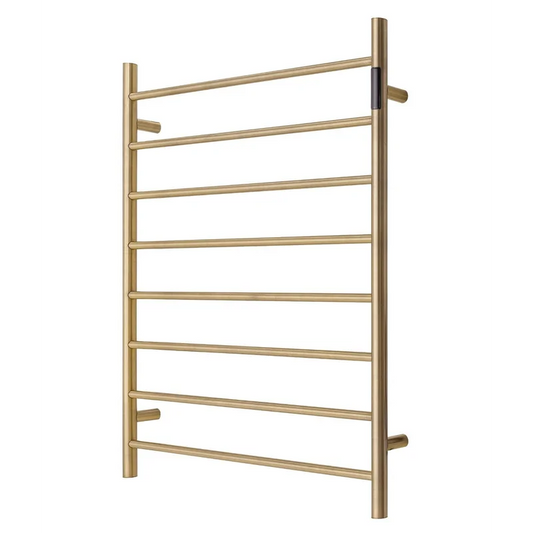 Heated Towel Rack Premium Brushed Gold with LED Control - 8