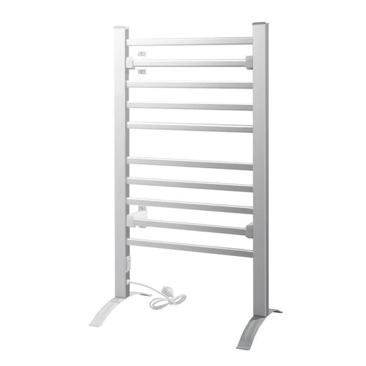Heated Towel Rail Rack Bathroom Aluminum