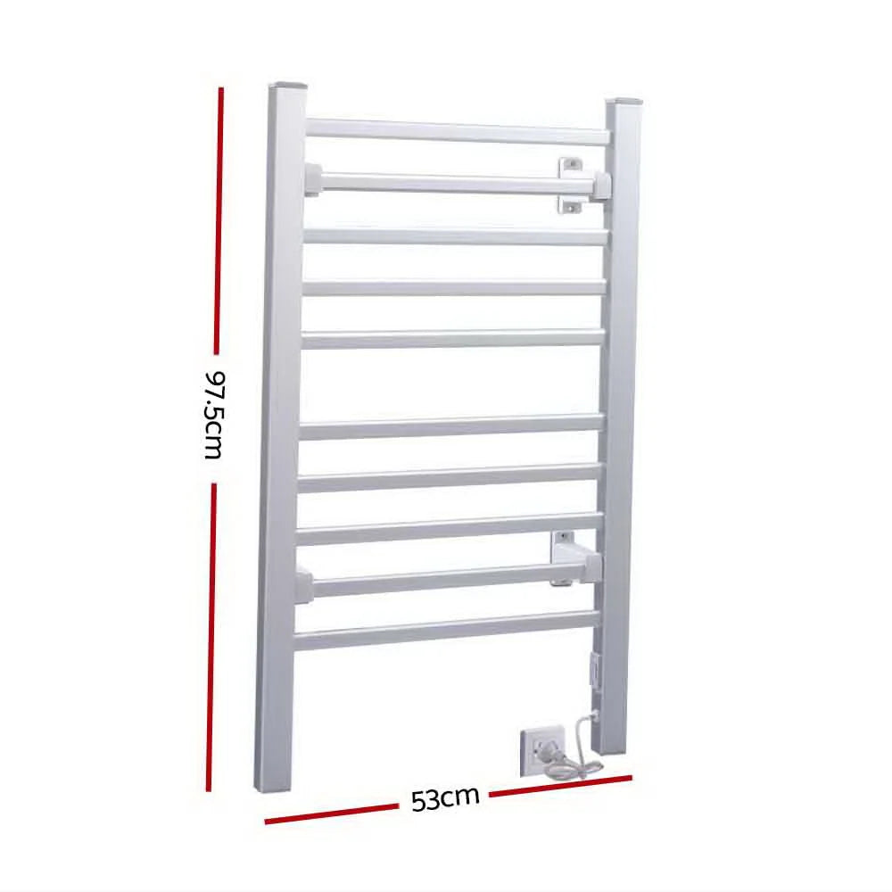 Heated Towel Rail Rack Bathroom Aluminum Rails Warmer
