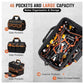 Heavy-Duty 17-Inch Tool Bag with 46 Pockets Waterproof Base