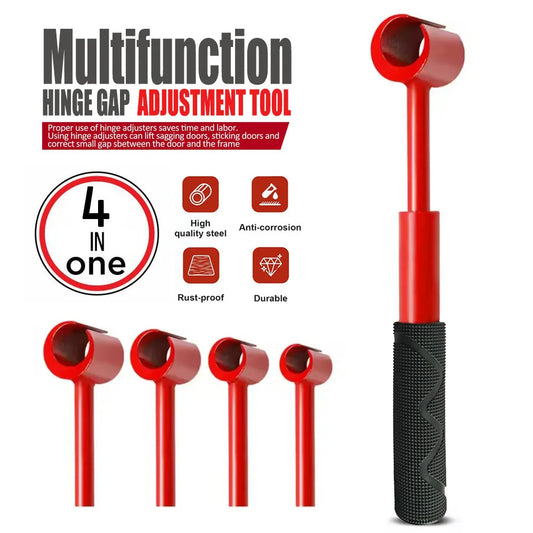 Heavy-Duty 4-in-1 Door Hinge Adjustment Tool - Wrench