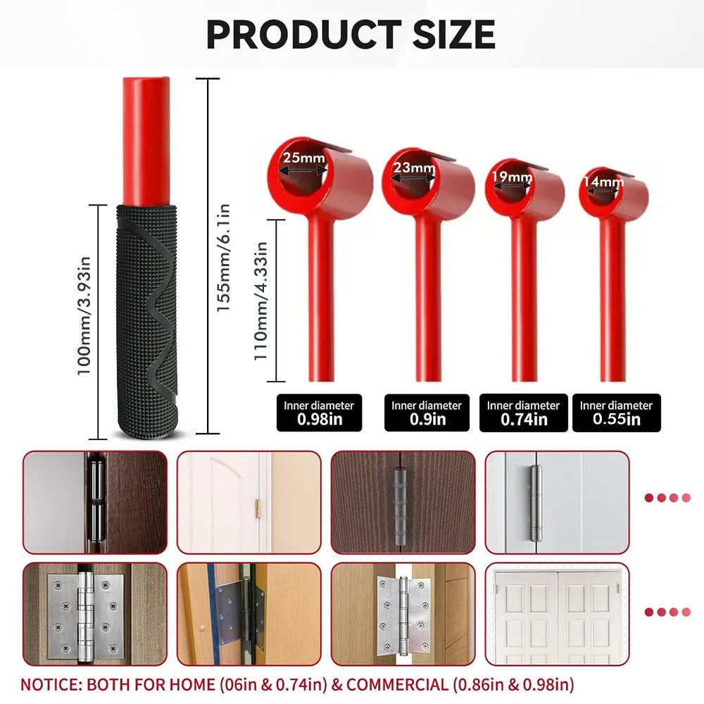 Heavy-Duty 4-in-1 Door Hinge Adjustment Tool - Wrench