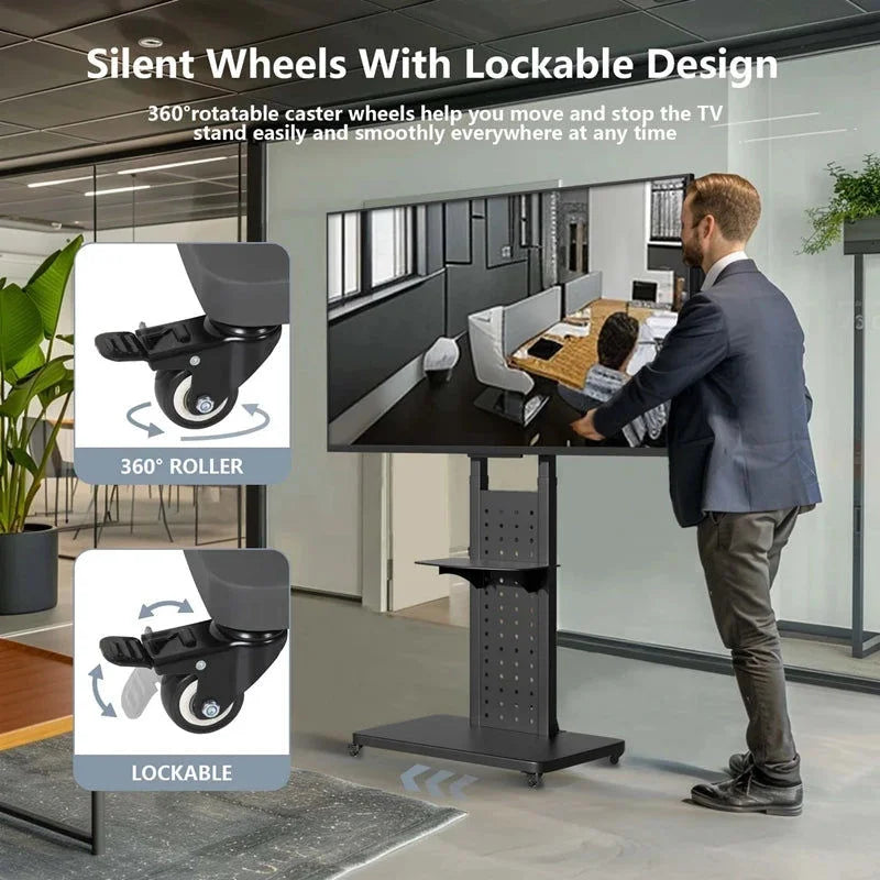 Heavy Duty Mobile TV Stand with Wheels - Audio & Video >