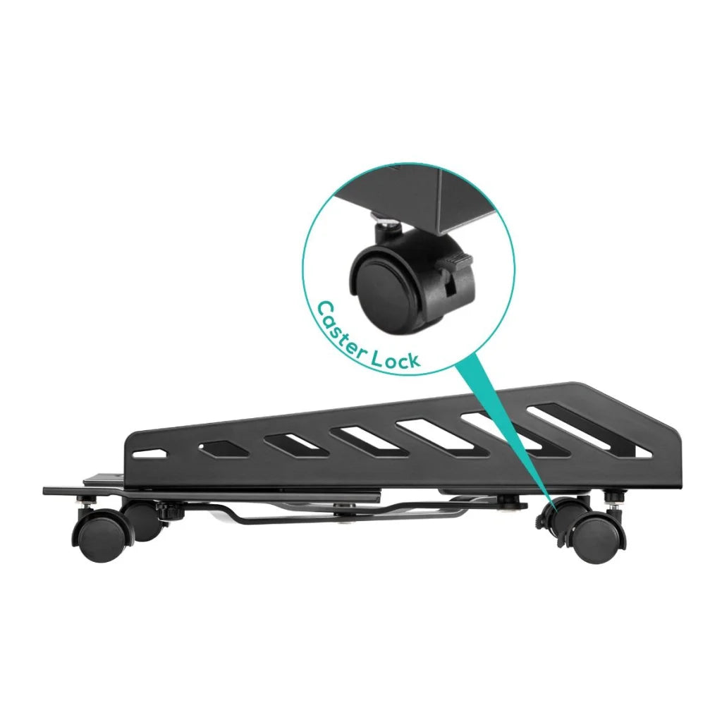 Heavy-Duty PC Mobile Floor Stand with Casters - Sports &