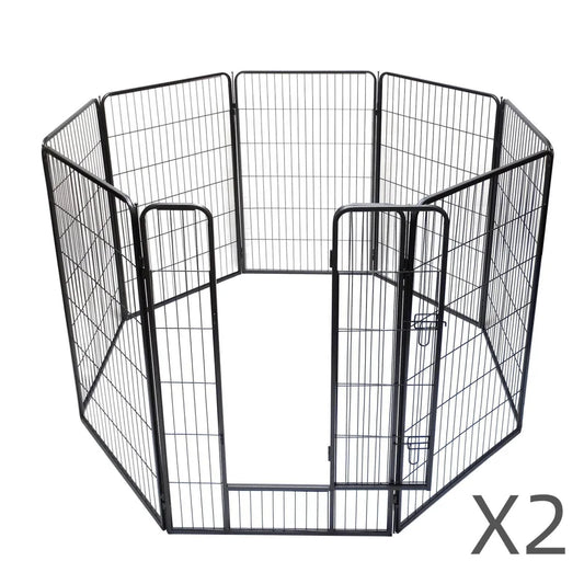Heavy Duty Pet Playpen 16 Panels 120cm Dog Cat Rabbit
