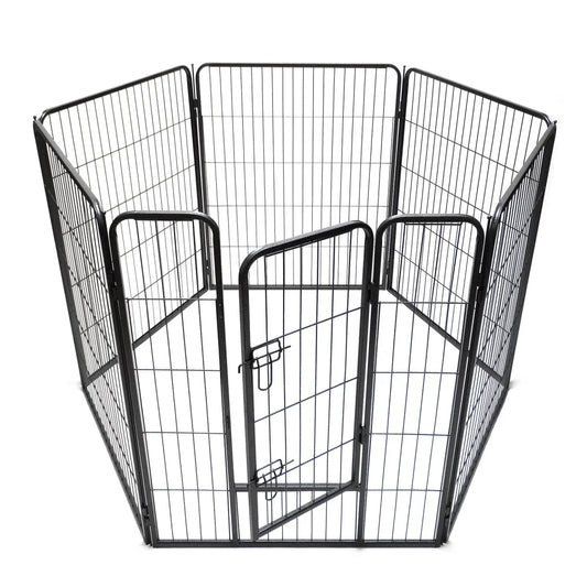 Heavy Duty Pet Playpen 6 Panels 100cm - Dog Cat Puppy