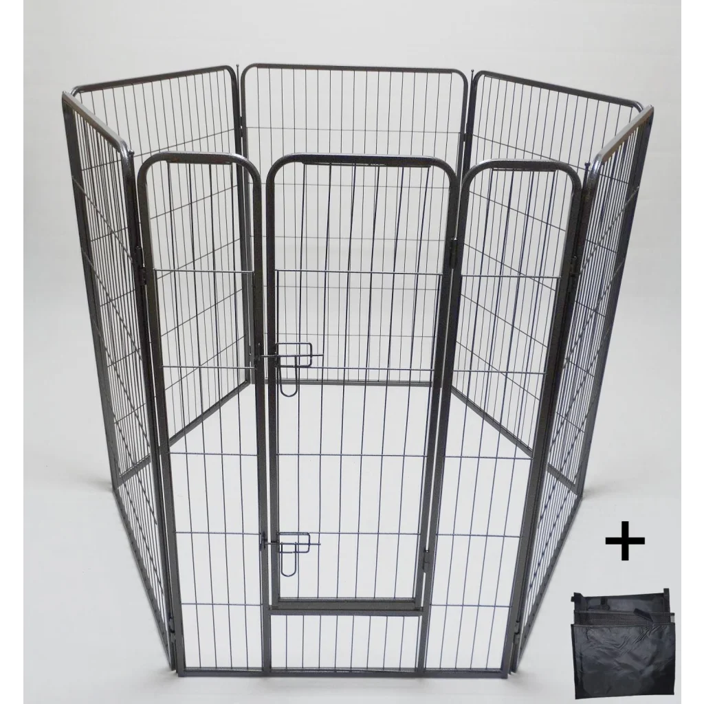 Heavy Duty Pet Playpen Fence 6-Panel 120CM for Dog Cat &