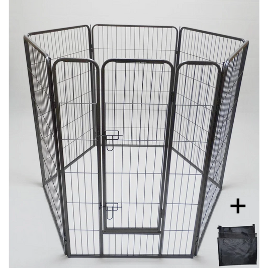 Heavy Duty Pet Playpen Fence 6-Panel 120CM for Dog Cat &