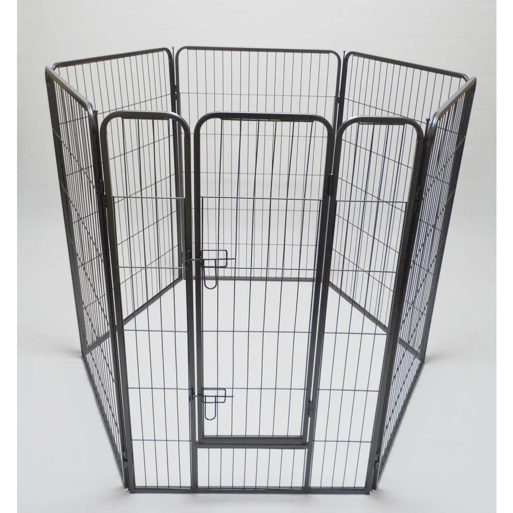 Heavy Duty Pet Playpen Fence 6-Panel 120CM for Dog Cat &