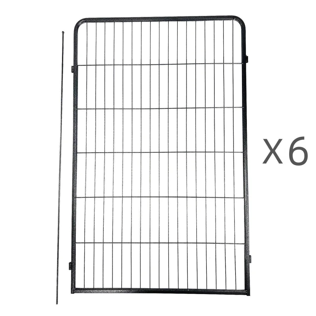 Heavy Duty Pet Playpen Fence 6 Panels 120CM for Dog Cat