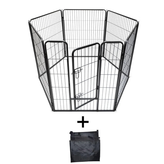 Heavy Duty Pet Playpen Fence Extension 6 Panels 100CM