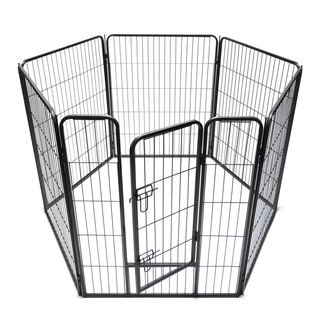 Heavy Duty Pet Playpen Fence Extension 6 Panels 100CM