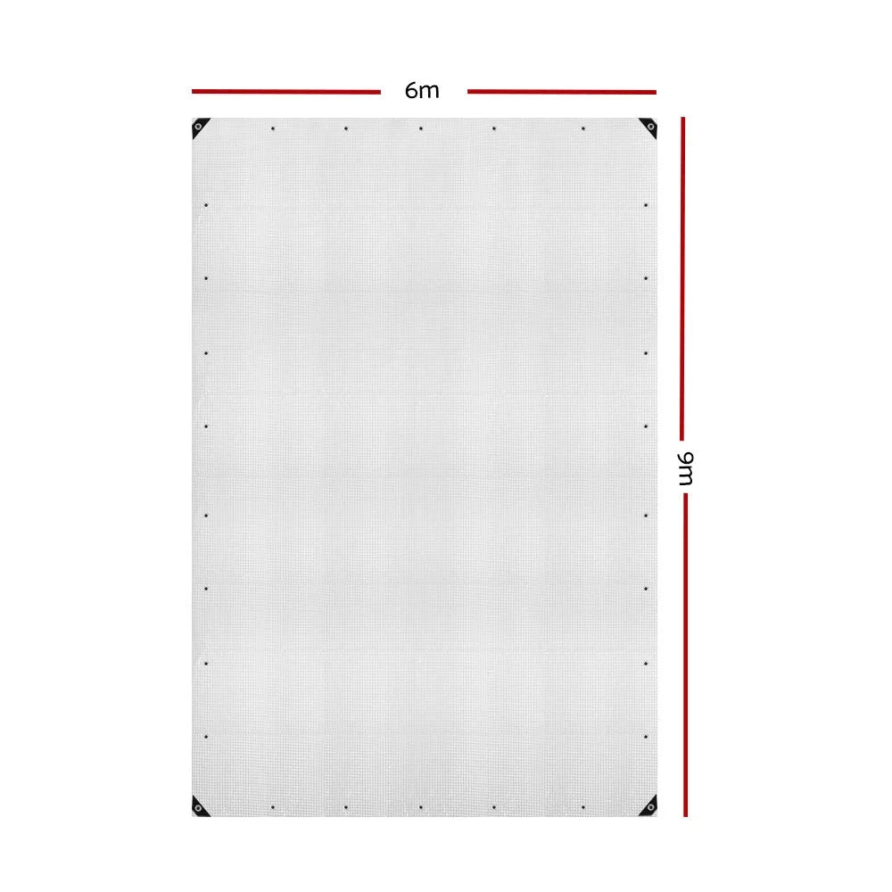 Heavy Duty Poly Tarps 6×9m Camping Cover Clear - Camping