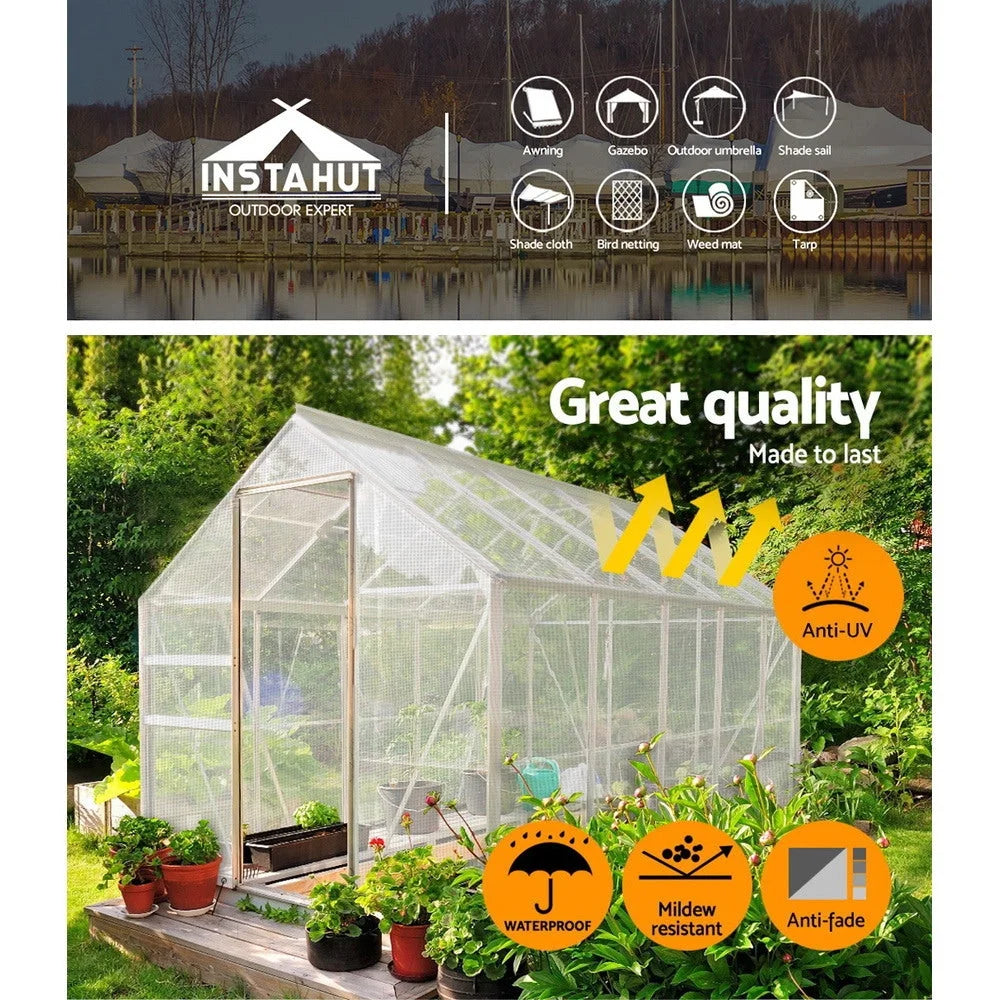 Heavy Duty Poly Tarps 9×12m Camping Cover Clear - Camping