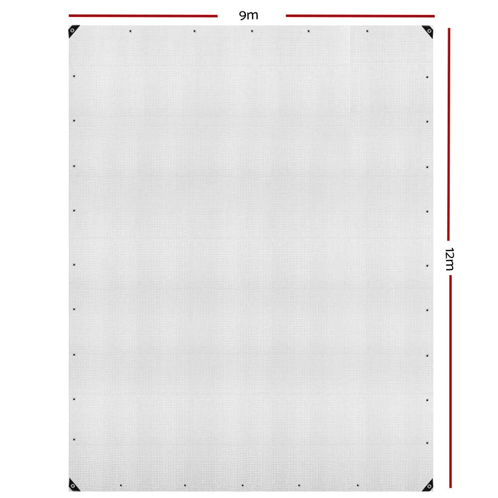 Heavy Duty Poly Tarps 9×12m Camping Cover Clear - Camping