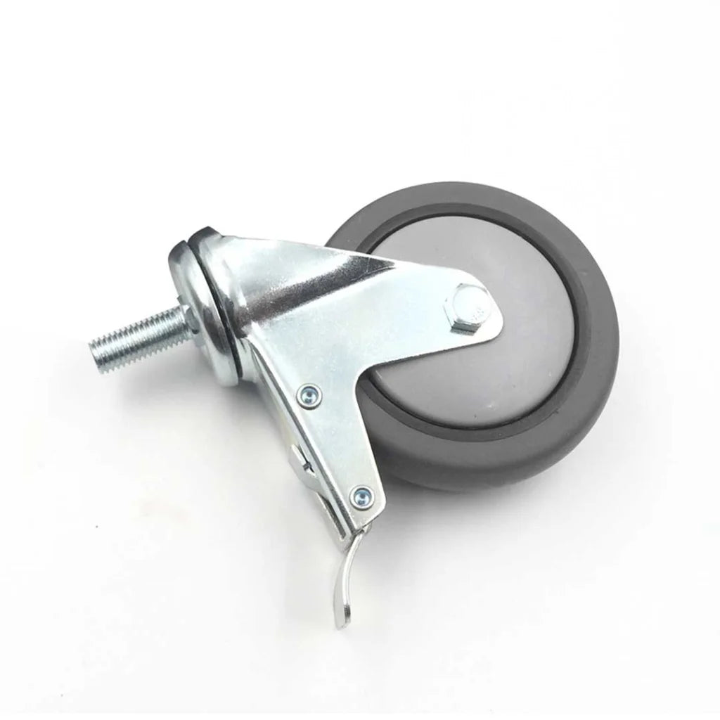 Heavy Duty Polyurethane Swivel Castor Brake Wheels 2X 4" - Premium