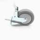 Heavy Duty Polyurethane Swivel Castor Brake Wheels 2X 4" - Premium
